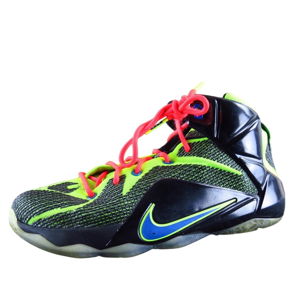 Nike Boys Sneaker Shoes Sz Y 7 Medium Athletic Green Synthetic Lace Up